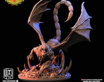 Mantikor Martikhoras Miniatur für Dungeons and Dragons Tabletop-Rollenspiel