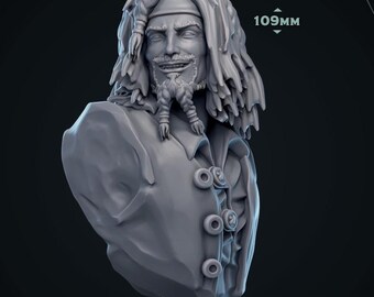 Piraten Kapitän Büste Miniatur Ocean Corsair Display Modell für DnD Tabletop RPG