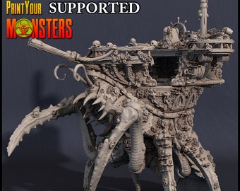 Shrimp Pirates Ship by Print Your Monsters  | Dungeons and Dragons | D&D | DnD | Tabletop Games | Wargames | Resin Miniature