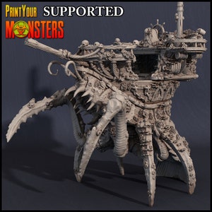 Shrimp Pirates Ship by Print Your Monsters  | Dungeons and Dragons | D&D | DnD | Tabletop Games | Wargames | Resin Miniature