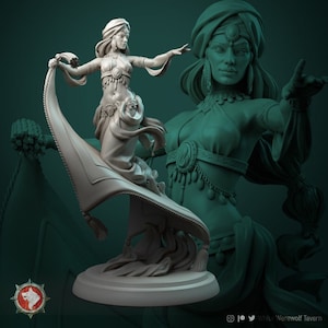 Laila by White Werewolf Tavern | Dungeons and Dragons | D&D | Tabletop Games | Wargames | Resin Miniature