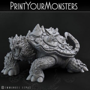 Giant Turtle by Print Your Monsters | Dungeons and Dragons | D&D | DnD | Tabletop Games | Wargames | Resin Miniature