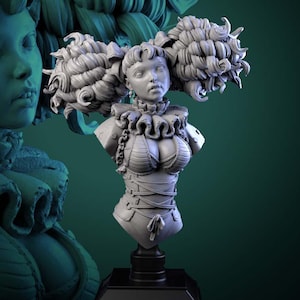 Mimette, the Marionette Maiden Bust • Cirque Phantasmagoria Pt2 • by White Werewolf Tavern | Dungeons and Dragons | Tabletop Games