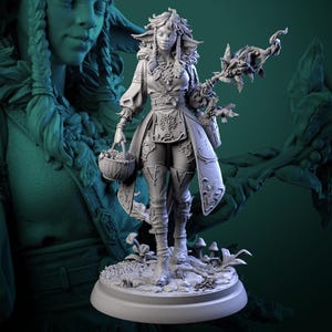 Shael Silverheart • Sprites Slimes Secrets • by White Werewolf Tavern | Dungeons and Dragons | Tabletop Games | Wargames | Resin Miniature