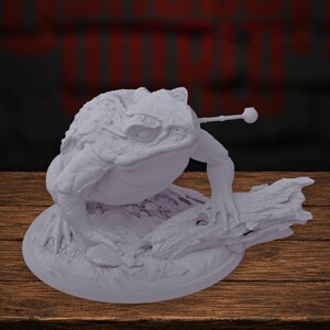 Crapaud géant, monture de combat miniature pour jeu de rôle de table Donjons et dragons