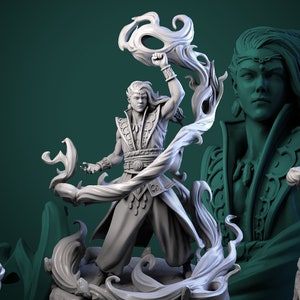 Maestro del Fuego • 4 Elementos • por White Werewolf Tavern / Dungeons and Dragons / Juegos de mesa / Wargames / Miniatura de resina