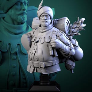 Clatterjack Cobblecart Bust • Cirque Phantasmagoria Pt1 • by White Werewolf Tavern | Dungeons and Dragons | Tabletop Games