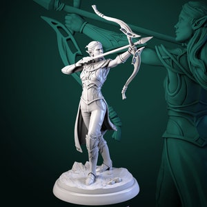 Drow Warriors Female (6 Poses) • Songs of Twilight • by White Werewolf Tavern | Dungeons and Dragons | Tabletop Games |  Resin Miniature