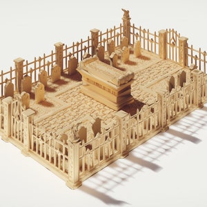 Cementerio / Dungeons and Dragons / D&D / Wargames / DnD / Juegos de mesa / Terreno disperso / Wonder Worlds