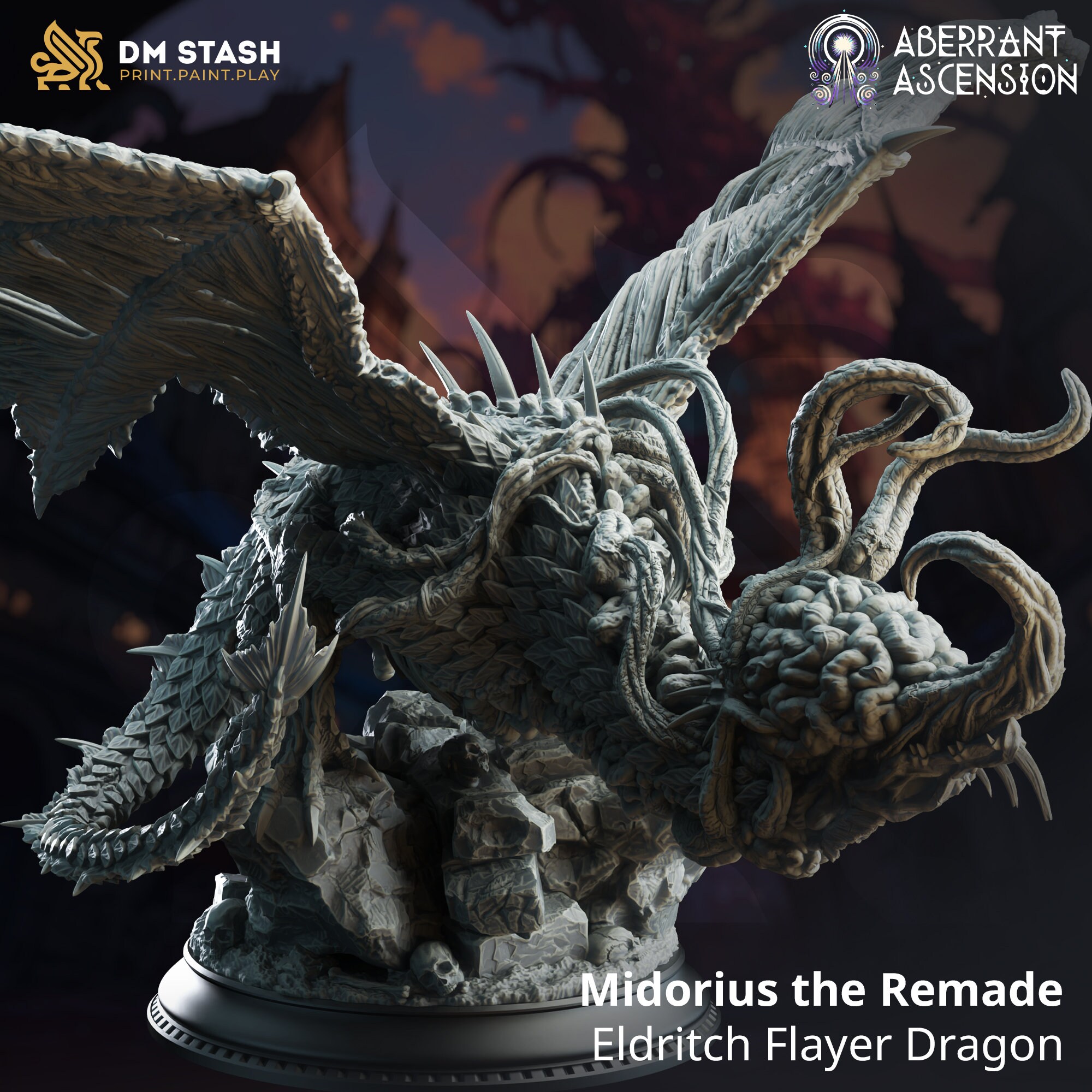 Midorius Remade Eldritch Flayer Dragon • Aberrant Ascension