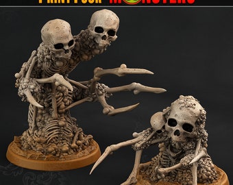 Skeletons (11 Poses) • Land of Bones • by Print Your Monsters | Dungeons and Dragons | D&D | DnD | Tabletop Games | Resin Miniature