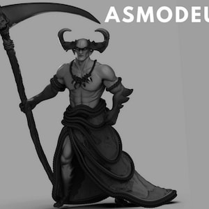 Asmodeus by M3DM | Dungeons and Dragons | D&D | RPG | DnD | Tabletop Games | Wargames | Resin Miniature
