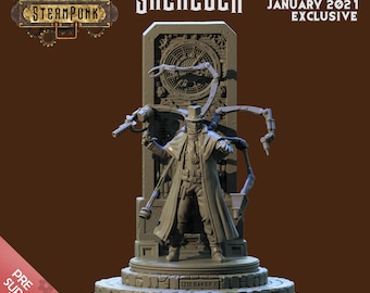 Sherlock Holmes Miniature for Dungeons and Dragons Tabletop RPG
