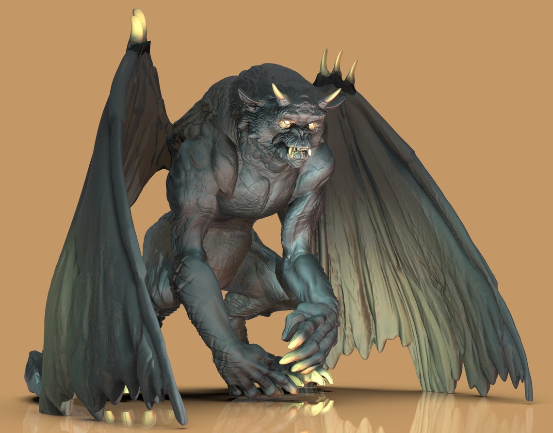 Gargoyle by M3DM Dungeons and Dragons D&D RPG Dnd Etsy