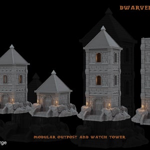 Zwergen-Außenposten bei Mujjas Schmiede | Dungeons und Drachen | Kriegsspiele | DnD | Tabletop Spiele | Streu Terrain | Diorama