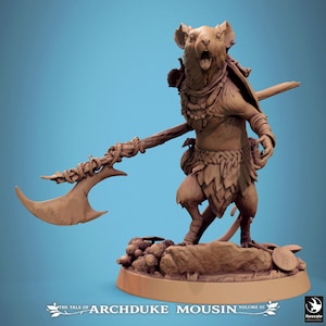 Mouse Scurry (5 Poses) • The Tale of Archduke Mousin 3 • by Rescale Miniatures | Dungeons and Dragons | D&D | Tabletop Games