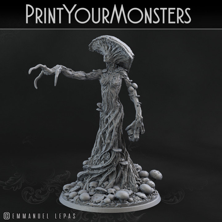 Mushroom Queen by Print Your Monsters | Dungeons and Dragons | D&D | DnD | Tabletop Games | Wargames | Resin Miniature