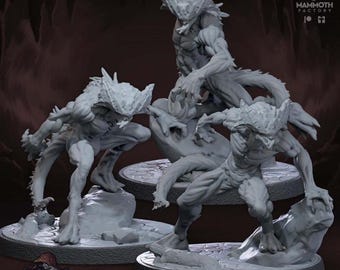 Shadow Monster Creature Mini Set for Dungeons and Dragons Tabletop RPG
