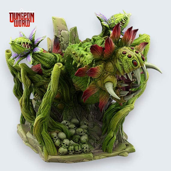 Giant Carnivorous Plant Miniature for Dungeons and Dragons Tabletop RPG -  Etsy