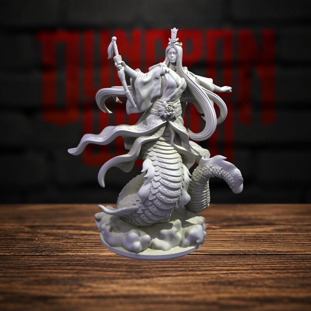 Mother Goddess Nuwa Miniature for Dungeons and Dragons Tabletop