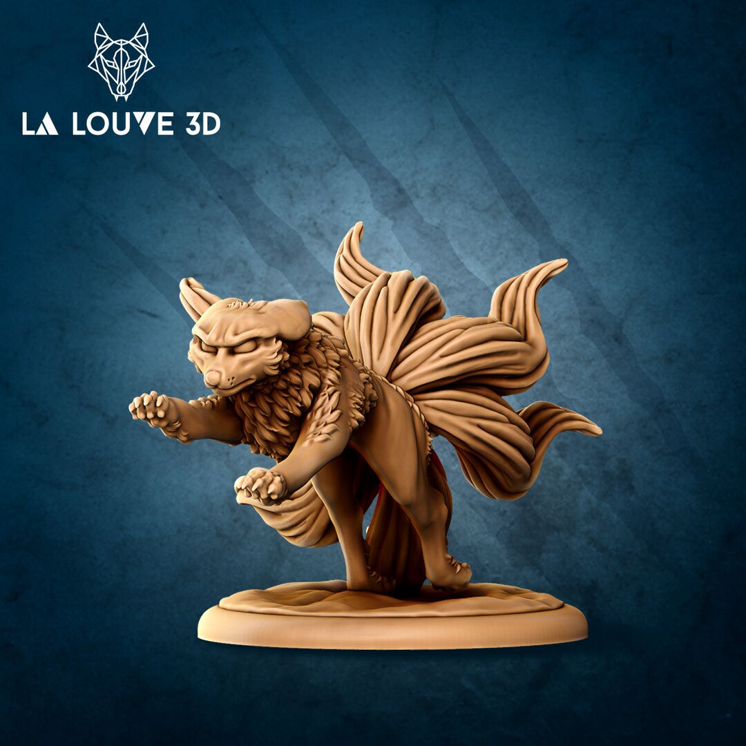 Kitsune 2 Dangerous Monsters by La Louve 3D Dungeons and Dragons D&D