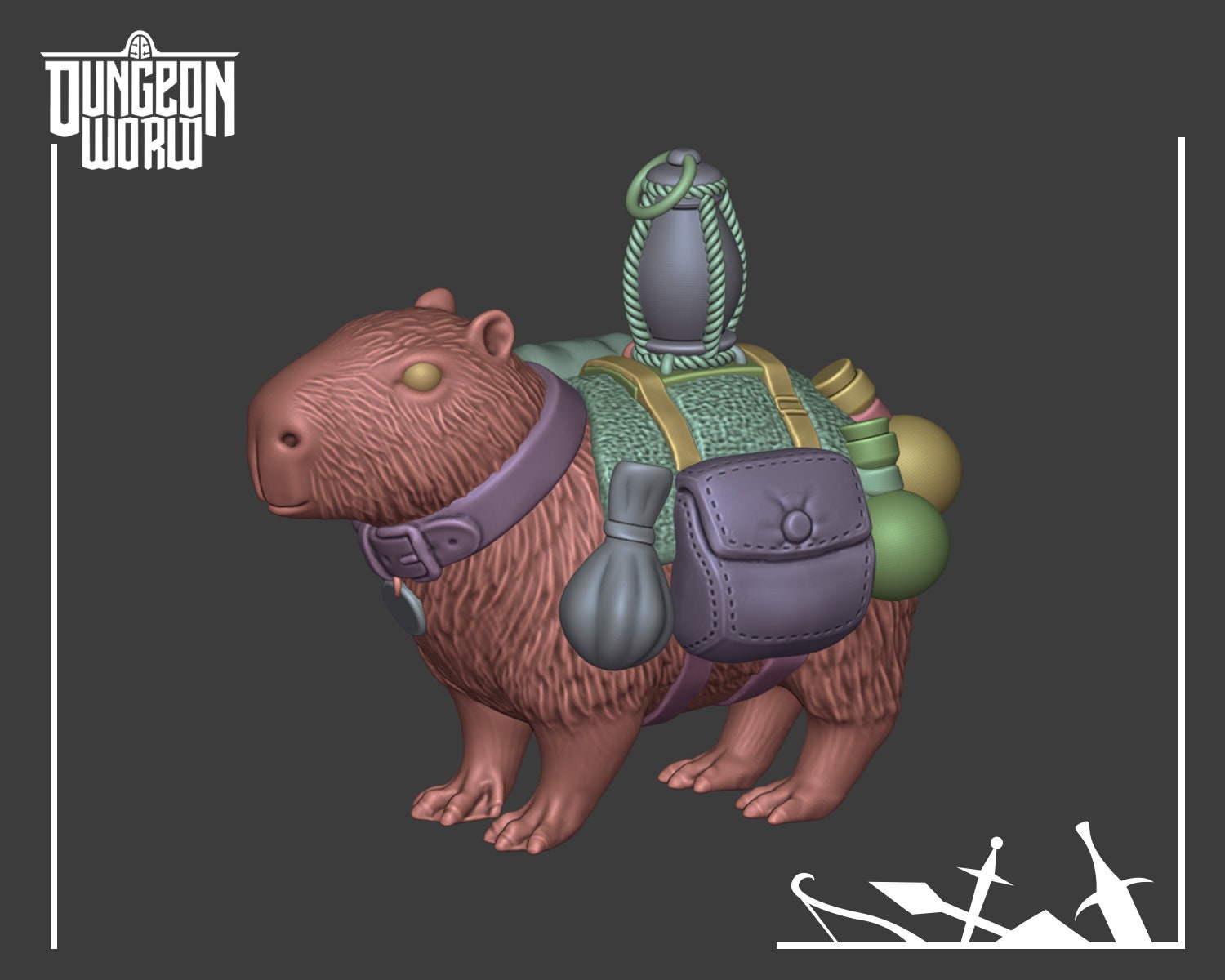 22mm Capybara Mount for Dungeons and Dragons D&D Etsy Australia