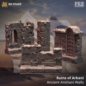 Ruins Of Arkani (4 Models) • Orcish Incursion  • by DM Stash | Dungeons and Dragons | DnD | Tabletop Games | Wargames | Resin Miniature