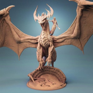 Ancient Green Dragon by Rescale Miniatures | Dungeons and Dragons | D&D | Tabletop Games | Wargames | Resin Miniature