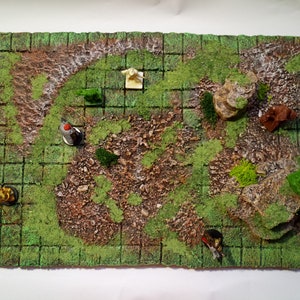 Wald Battlematte 19x12 für Dungeons and Dragons | D&D | Pathfinder | RPG | 5e | DnD | Tischspiele |