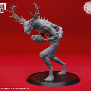 Wendigo for Dungeons and Dragons | D&D | DnD | Tabletop | Wargames | Resin Miniature | 28mm Gaming | Yasashii Kyojin Studio