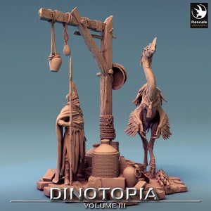 Dinotopia Feed Diorama • Dinotopia Pt 3 • by Rescale Miniatures | Dungeons and Dragons | D&D | Tabletop Games | Wargames | Resin Miniature