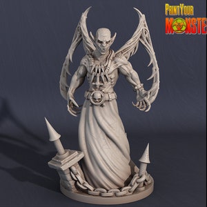Vampire Lord by Print Your Monsters | Dungeons and Dragons | D&D | DnD | Tabletop Games | Wargames | Resin Miniature