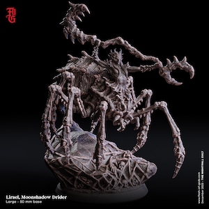 Lirael Moonshadow Drider • The Nightfall Cult • by Flesh Of Gods | Dungeons and Dragons | Tabletop Games | Wargames | Resin Miniature