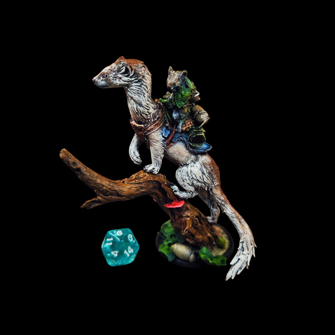 Pro-painted Weasel Climb for Dungeons and Dragons | D&D | Pathfinder ...
