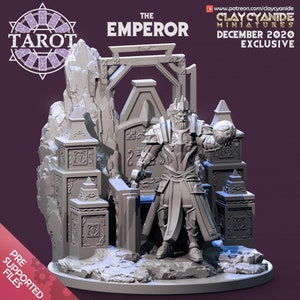 O Imperador por Clay Cyanide | Masmorras e Dragões | D&D | Jogos de mesa | Jogos de guerra | Miniatura de resina | Tarô