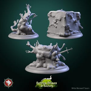 Jelly Set (3 Poses) • Sprites Slimes Secrets • by White Werewolf Tavern | Dungeons and Dragons | Tabletop Games | Wargames | Resin Miniature