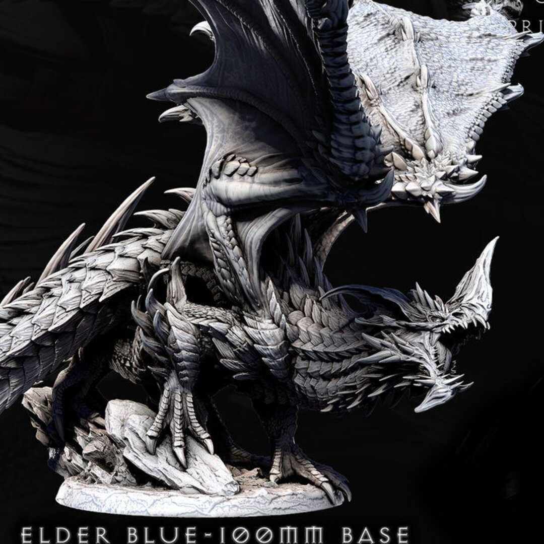 Elder Blue Dragon • Elder Dragons • by Mini Monster Mayhem