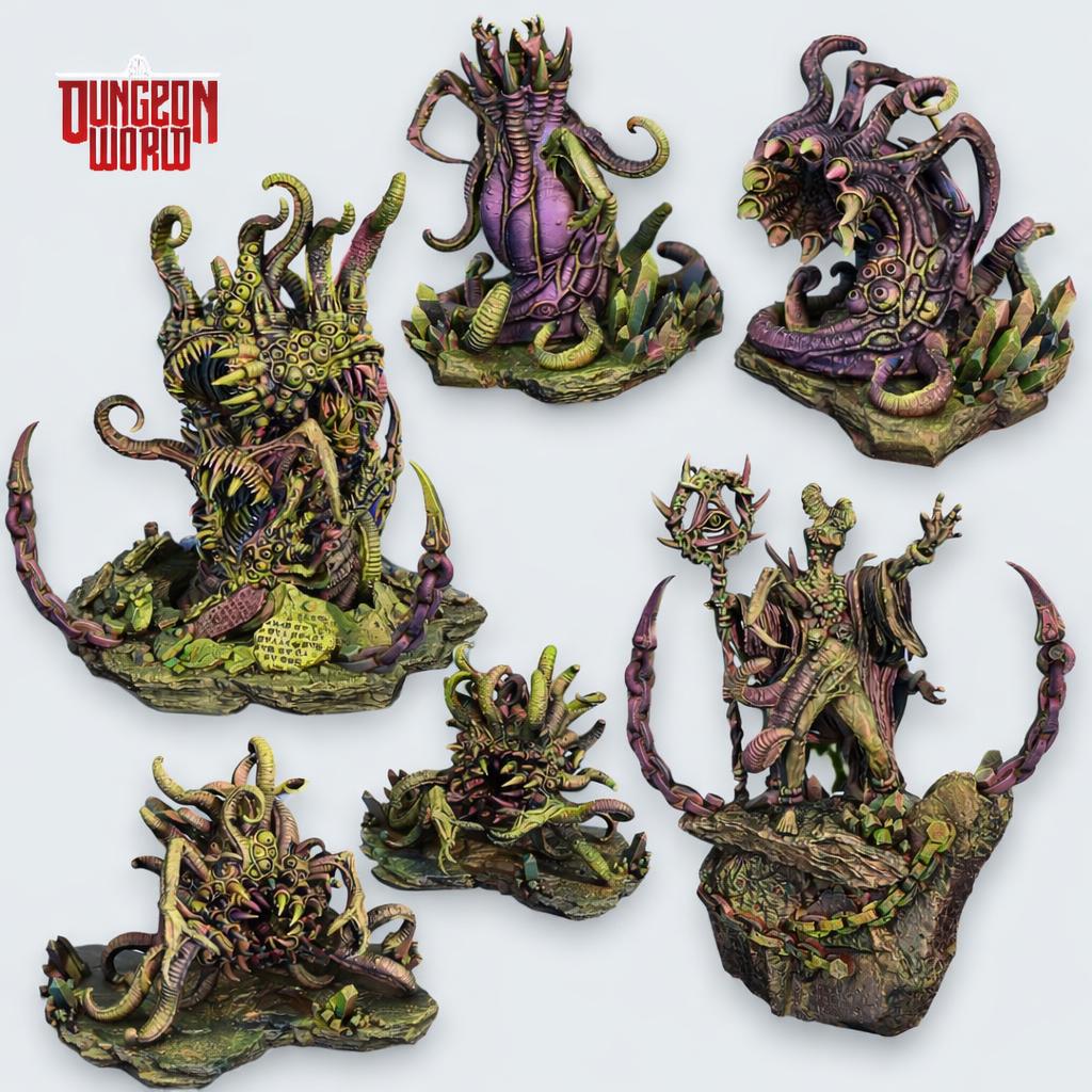 Chaos Beast Monster Mini Set Dungeons and Dragons Miniatures for