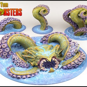 Kraken by Print Your Monsters | Dungeons and Dragons | D&D | DnD | Tabletop Games | Wargames | Resin Miniature