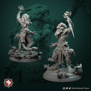 Male Tabaxi Warrior by White Werewolf Tavern | Dungeons and Dragons | D&D | Tabletop Games | Wargames | Resin Miniature