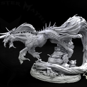 Wraithful Kirin • The Light Corrupt • by Mini Monster Mayhem | Dungeons and Dragons | D&D | Tabletop Games | Wargames | Resin Miniature