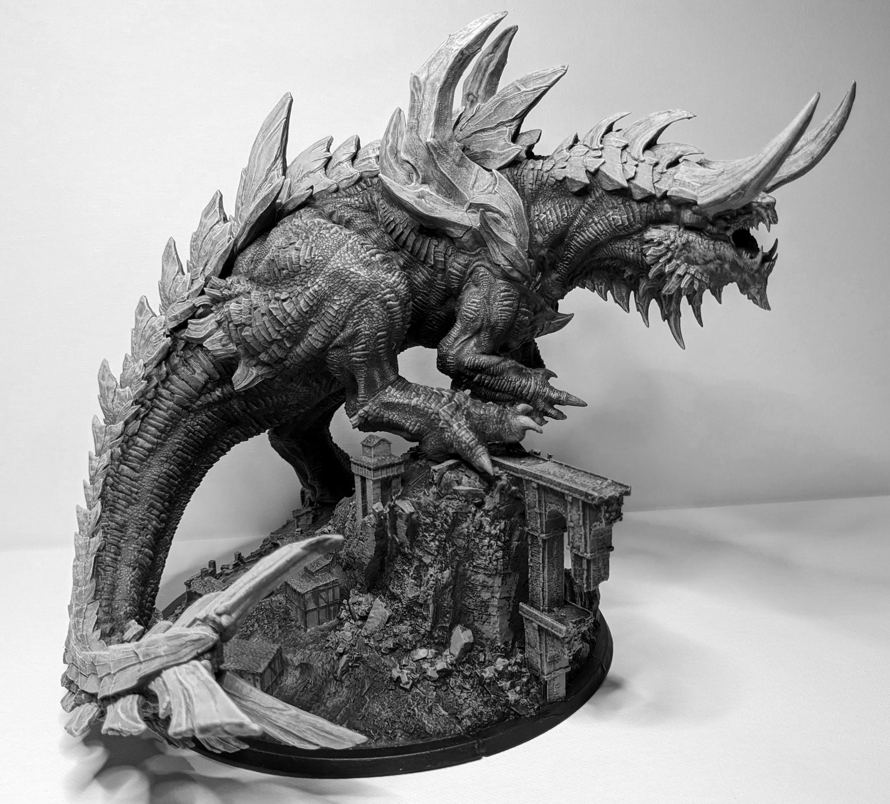 Tarrasque Titan (170mm Base) by Rescale Miniatures | Dungeons and