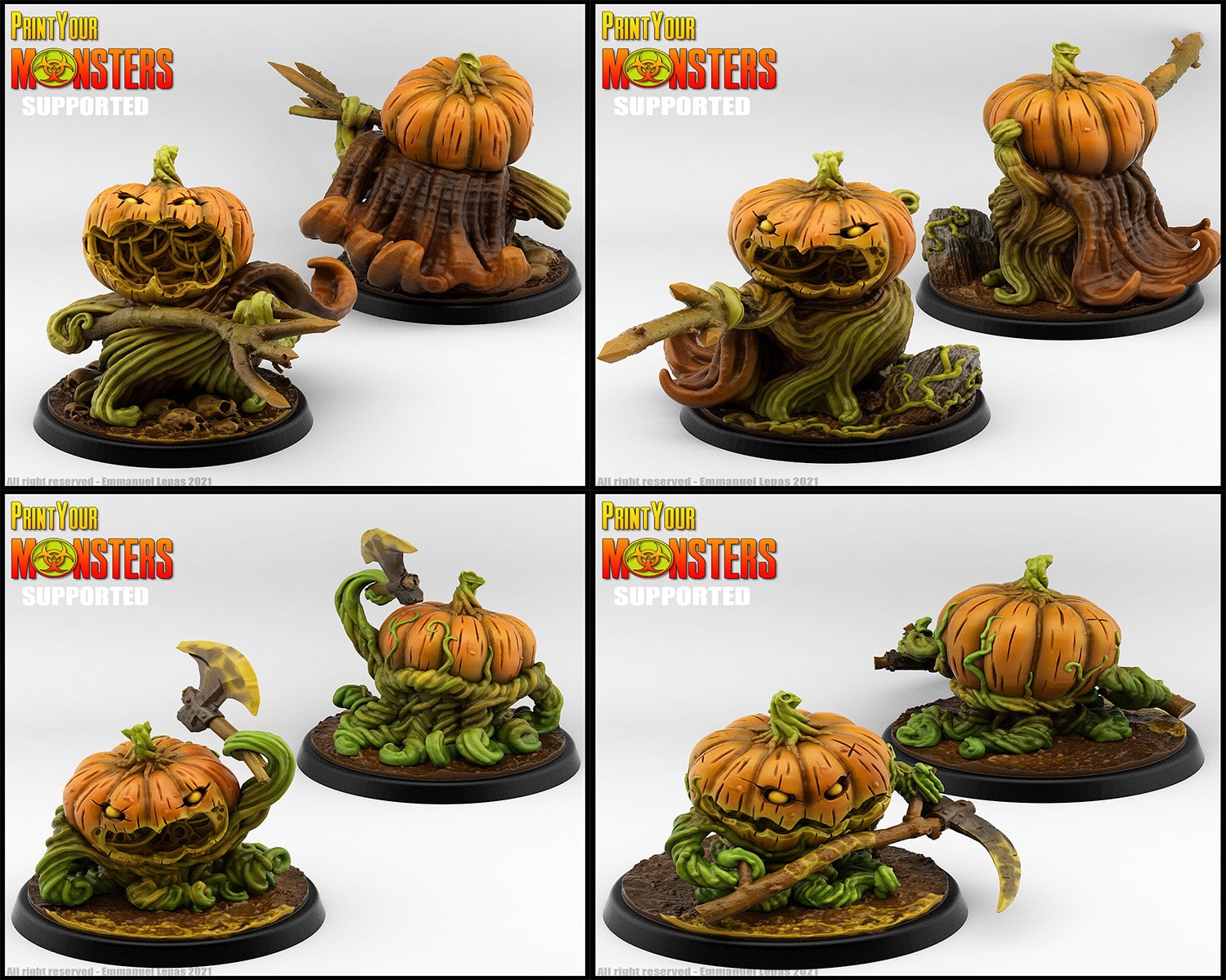 Pumpkin Warriors by Print Your Monsters Dungeons and Dragons | Etsy