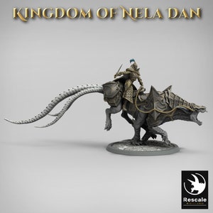 Siri Mounted Sword Run • Kingdom of Nela Dan • by Rescale Miniatures | Dungeons and Dragons | D&D | Tabletop Games | Wargames