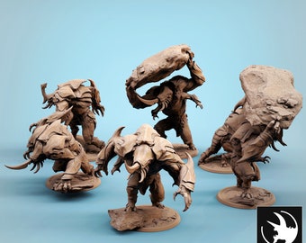 Umber Hulks • Highest Peak and Lowest Cavern • by Rescale Miniatures | Dungeons and Dragons | Tabletop Games | Wargames | Resin Miniature