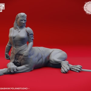 Lamia for Dungeons and Dragons | D&D | DnD | Tabletop | Wargames | Resin Miniature | 28mm Gaming | Yasashii Kyojin Studio