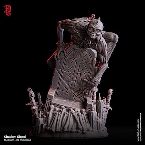 Shadow Ghoul • Hollow Thrones • by Flesh Of Gods | Dungeons and Dragons | Tabletop Games | Wargames | Resin Miniature