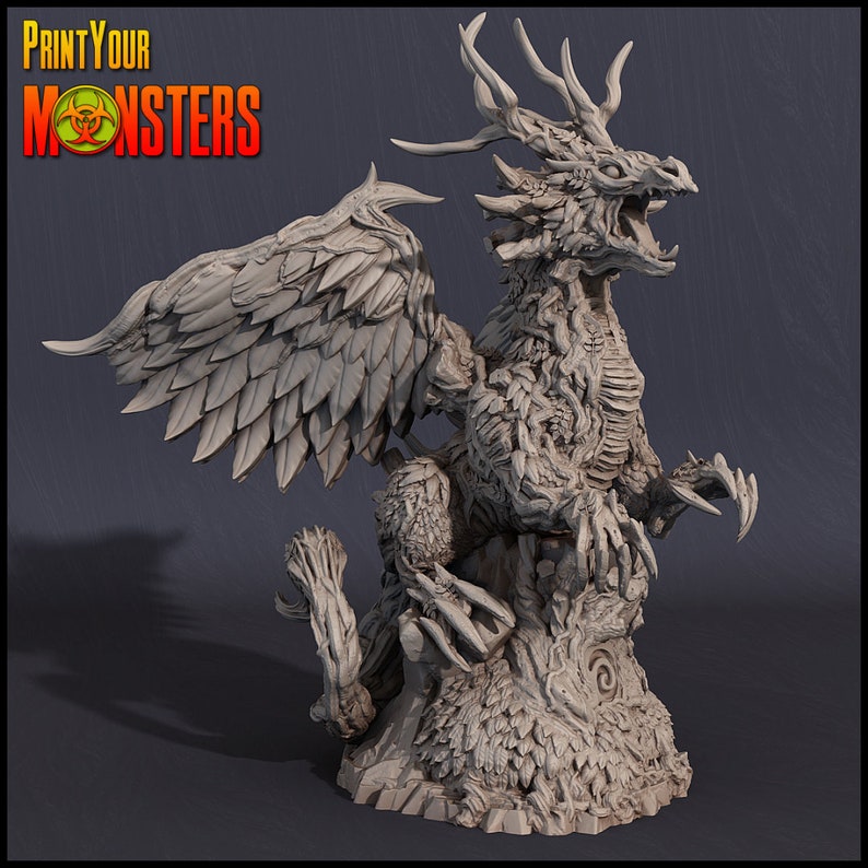 Forest Dragon by Print Your Monsters Dungeons and Dragons | Etsy