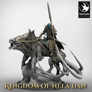 Lord Velir Mounted • Kingdom of Nela Dan • by Rescale Miniatures | Dungeons and Dragons | D&D | Tabletop Games | Wargames