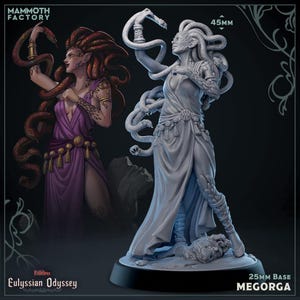 Megorga • Eulyssian Odyssey • by Mammoth Factory | Dungeons and Dragons | Tabletop Games | Resin Miniature